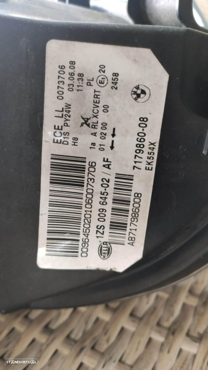 conjunto de faróis bi-xenon Direcionais BMW X6 E71 - 12