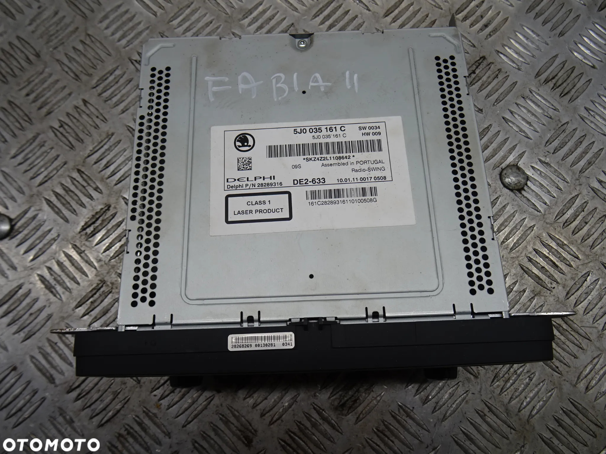 SKODA FABIA II 10-14 1.2 TDI RADIO 5J0035161C - 2