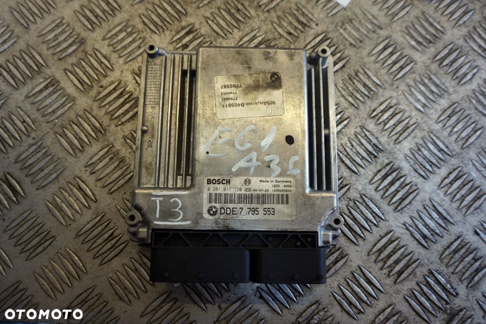 STEROWNIK SILNIKA KOMPUTER 5 E61 2.5 D 7795553 0281011120 BMW 2003-2007 - 1