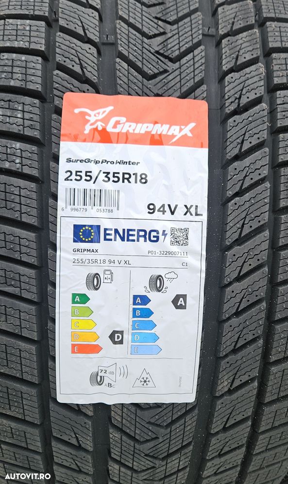 255/35 R18, 94V XL, GRIPMAX, Anvelope iarna M+S,Aderenta clasa A - 3