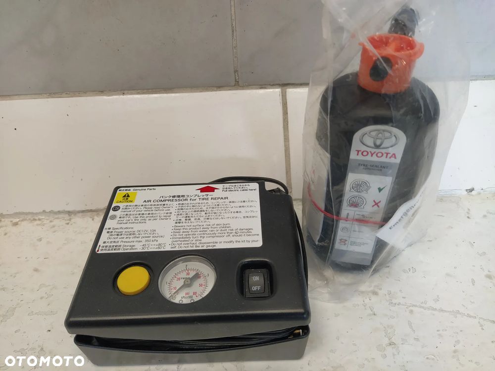 TOYOTA LEXUS POMPKA KOMPRESOR ZESTAW NAPRAWCZY OPONY KOŁA NOWY ORYGINAŁ - 2