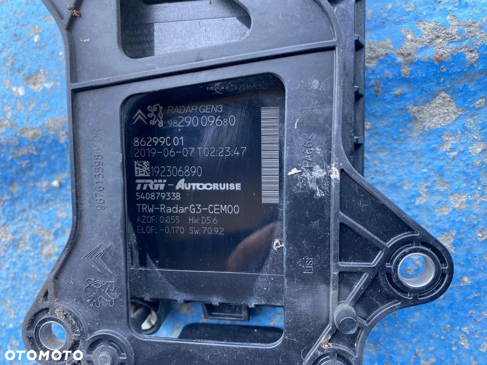 RADAR DISTRONIC SENSOR PEUGEOT 308 II T9 CITROEN C4 C5 86299C01 - 4