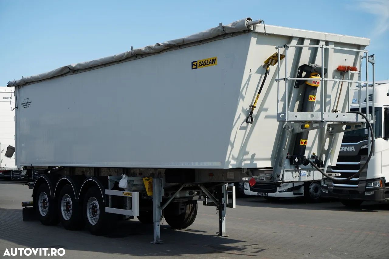 Zaslaw D-653A / BASCUNĂ ALUMINIU / 47 m³ / ANUL 2024 / UȘĂ BATANTĂ / AXE RIDICATIVE / AXE SAF - 1