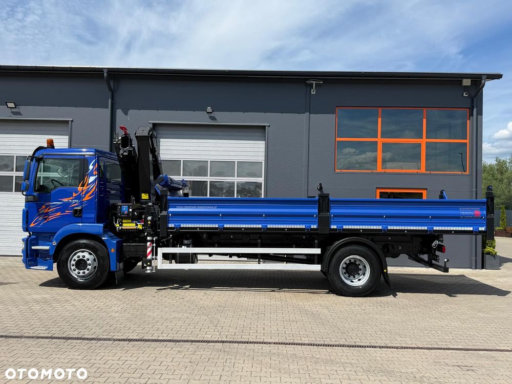 MAN TGM TGL TGS 18.250 // Klimatyzacja / Kiper 6,55 m !! // wywrotka 3-S + HDS HMF 1420 - K2 // budowlanka // energetyka //żuraw dzwig kran crane // Świeżo sprowadzony!! - 6