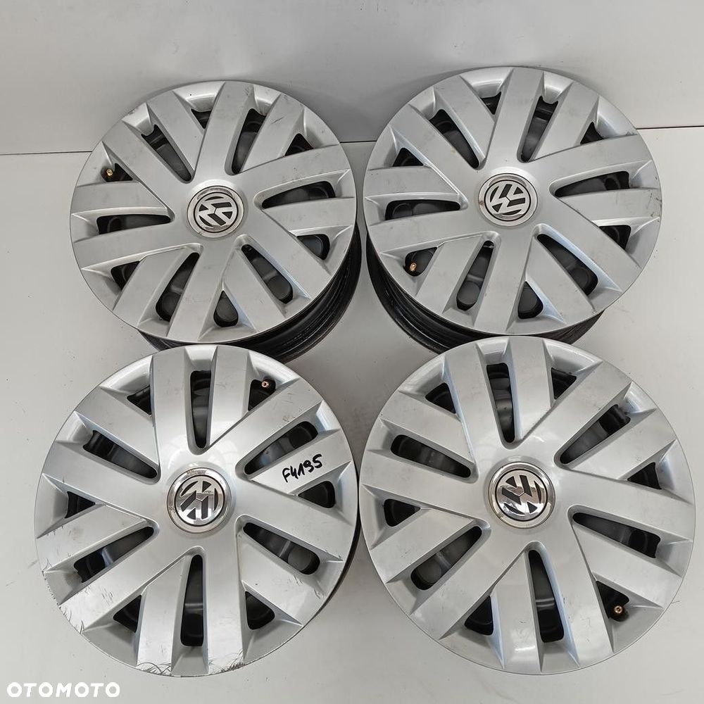 Felgi 5x100 15 Vw Polo Golf 6R0601027 + Kołapki 4szt (F4195)