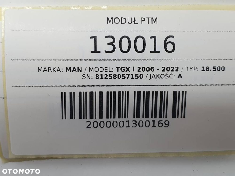 STEROWNIK KOMPUTER MODUŁ PTM 81258057150 - 4