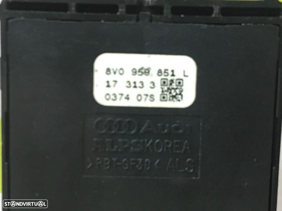 Comando de Vidros Frt / Esq Audi	A3 de 2016 - Ref : 8V0959851L - NO320050 - 4