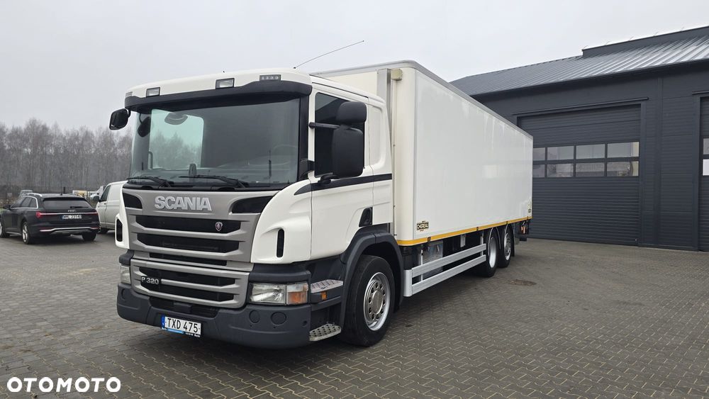 Scania P320 Euro 6 6x2 chłodnia izoterma kurierka 20 palet niski przebieg! super stan! rama do zabudowy laweta - 17