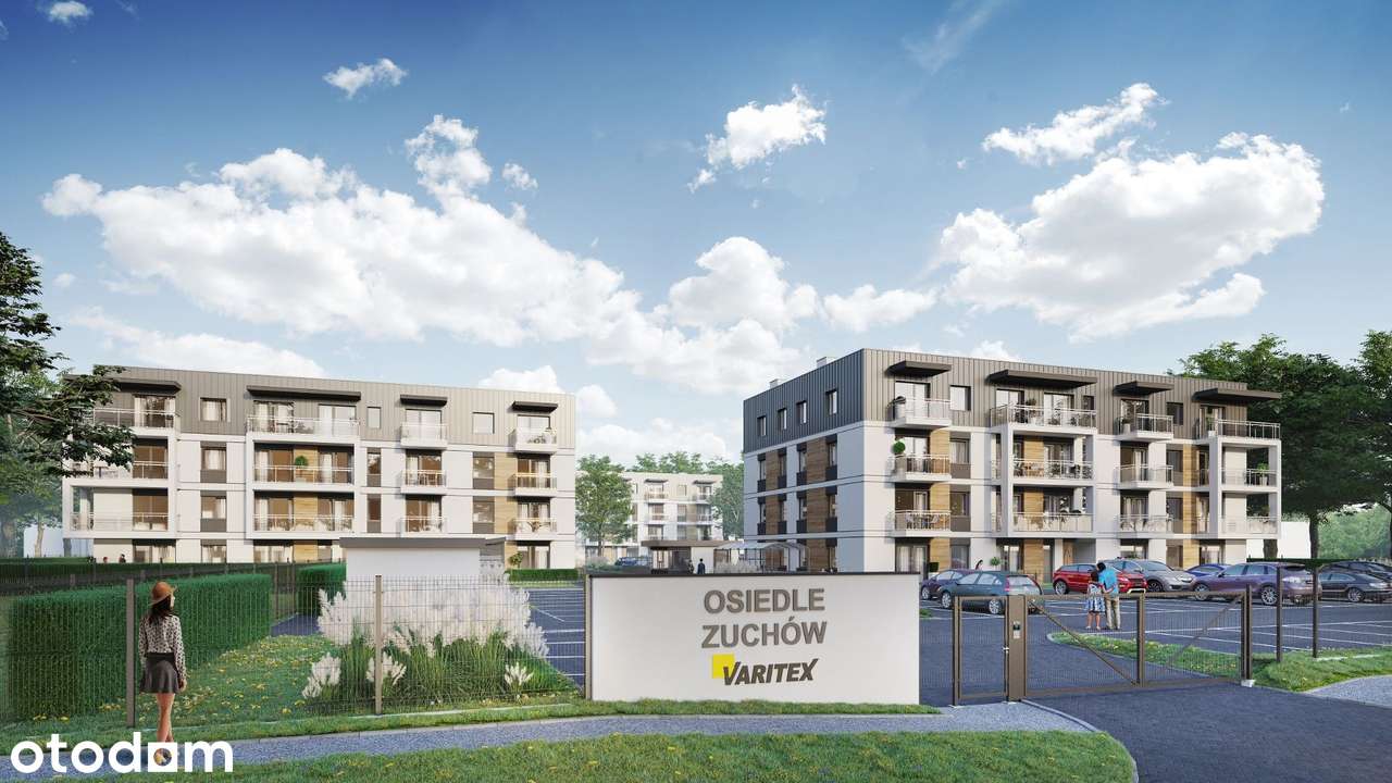 2-pokojowe mieszkanie 43m2 + balkon