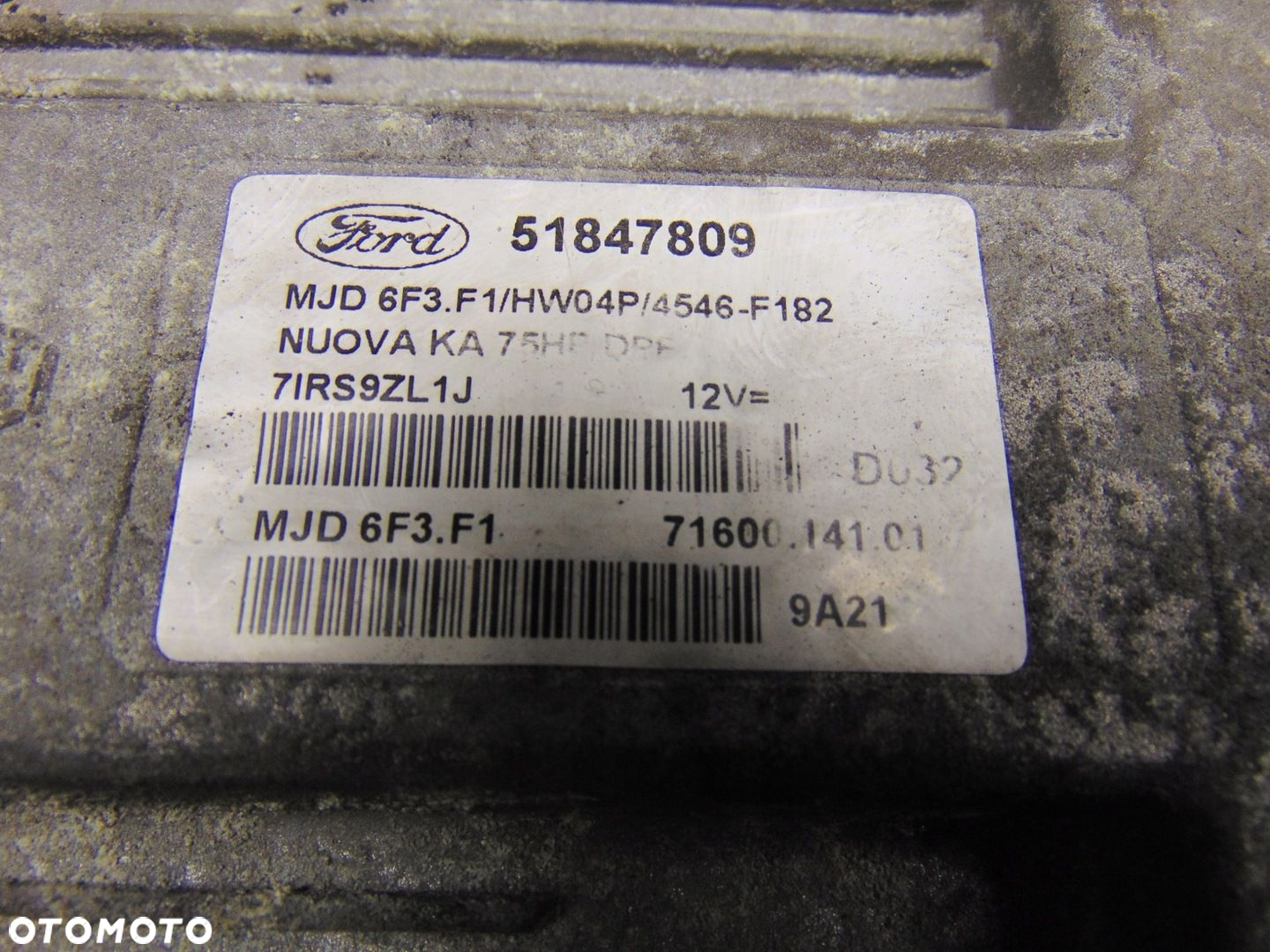 ZESTAW STARTOWY IMMO FORD KA II MK2 2008r- 1.3TDCI EUROPA - 11