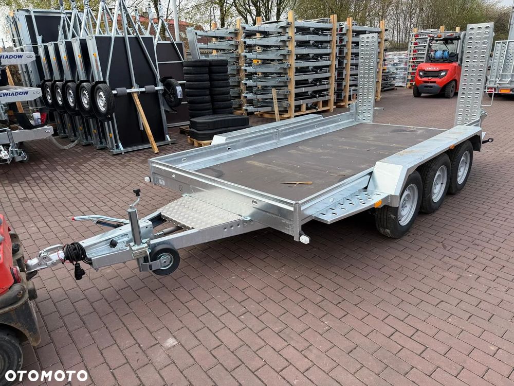 Niewiadów Przyczepa do przewozu sprzętu budowlanego Niewiadów K4035 Najazdy 406x195 cm 3 osie DMC 3500kg pod minikoparke walec dostawa pod dom - 6