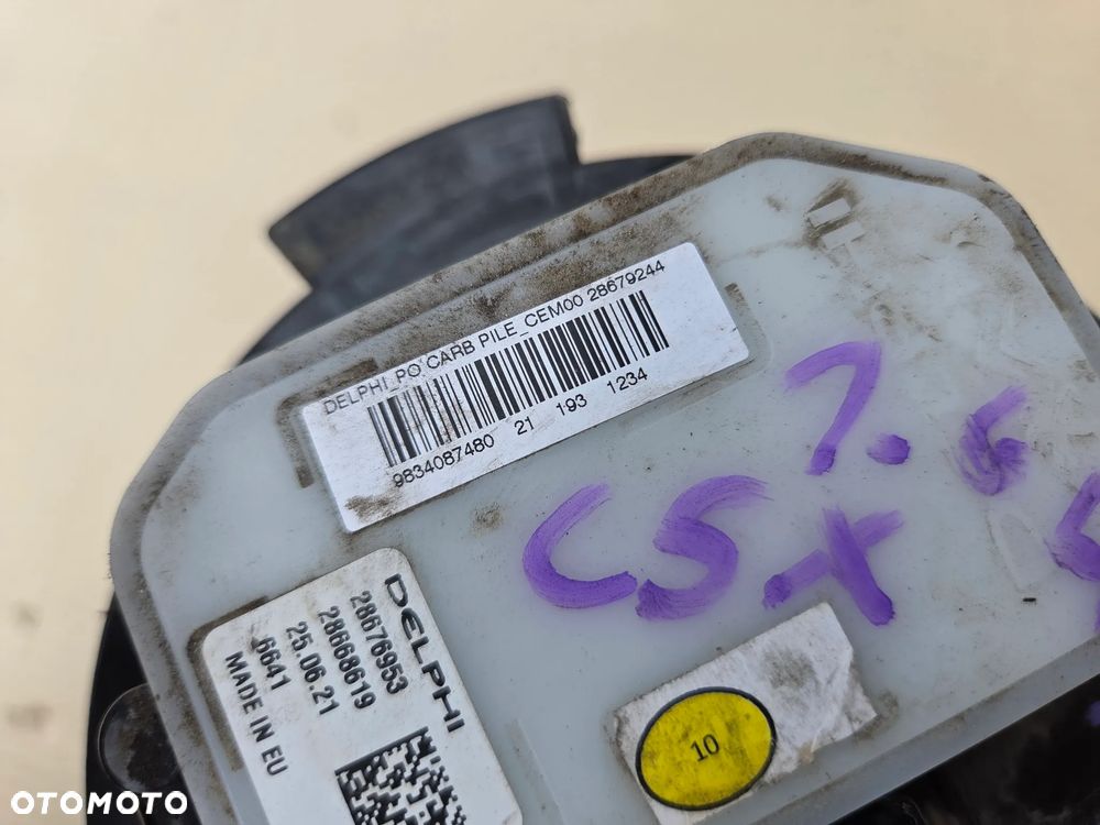 Pompa paliwa pływak Citroen C5X 1.6 Hybryda   9834087480 - 5