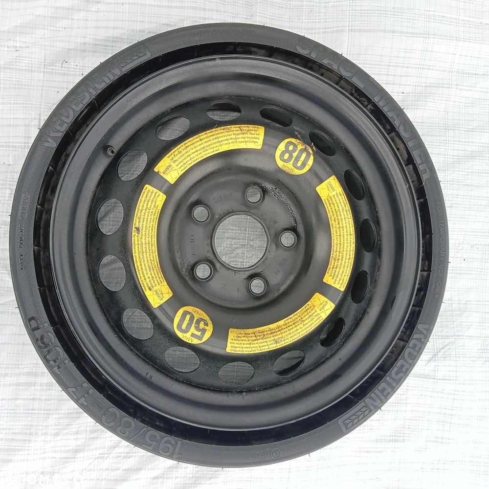 VW TOUAREG AMAROK KOŁO DOJAZDOWE 17'' 6.5J ET40 5x120 195/80-17 7L6601027B - 3