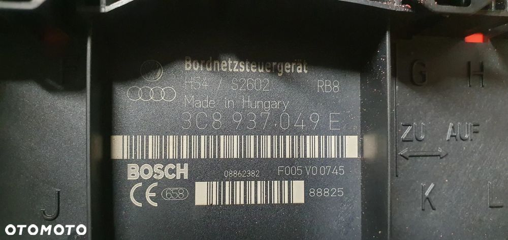 Moduł sterownik komfortu Bordnetz VW Passat B6 3C8937049E - 6