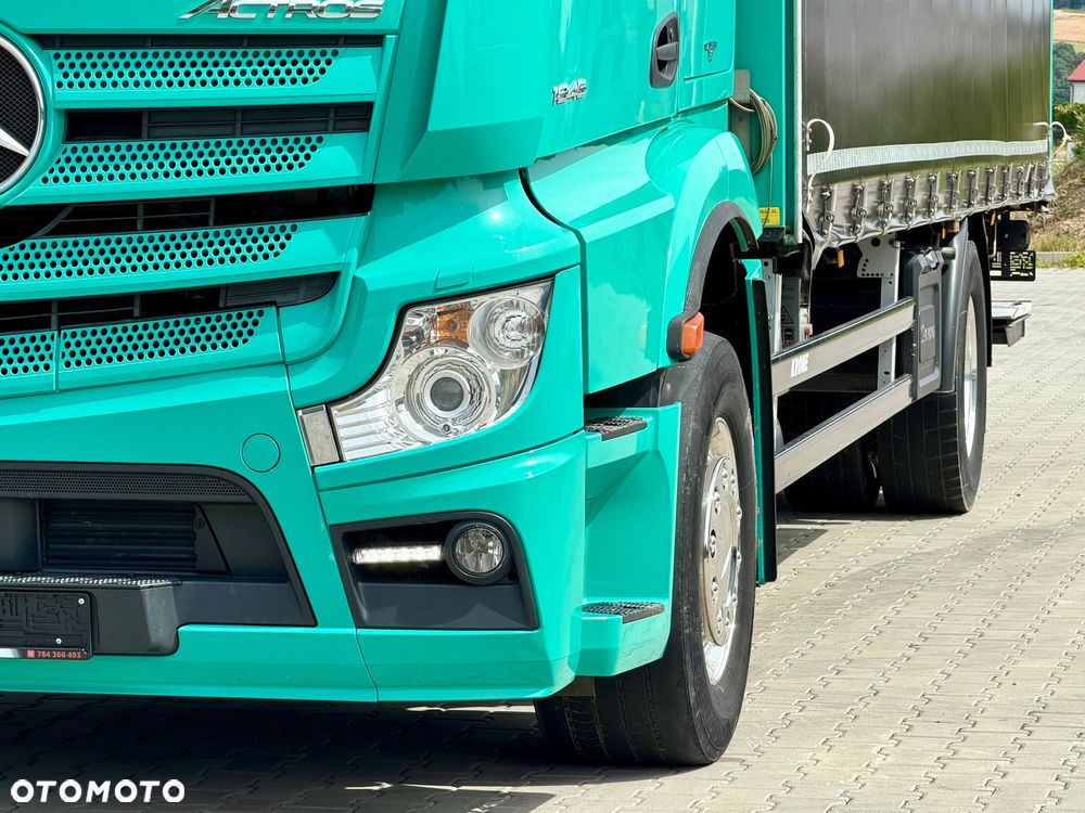 Mercedes-Benz ACTROS 1845 / FIRANKA / WINDA / 18 EUROPALET / ALUSY / 8 000 KG ŁADOWNOŚCI / 2018 ROK / SPROWADZONY / AUTOMAT / SYPIALKA / EURO 6 - 15
