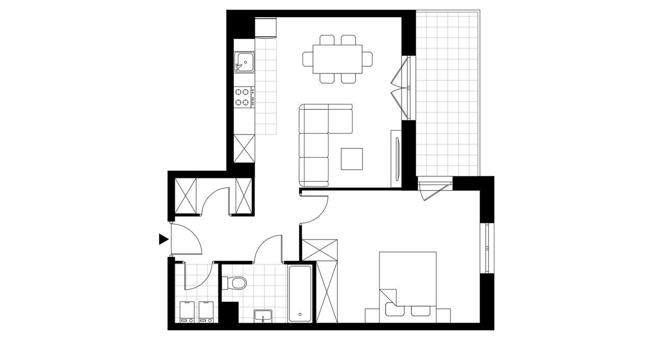 2-pokojowe mieszkanie 53m2 + balkon - Pełny obrazek: 3/23