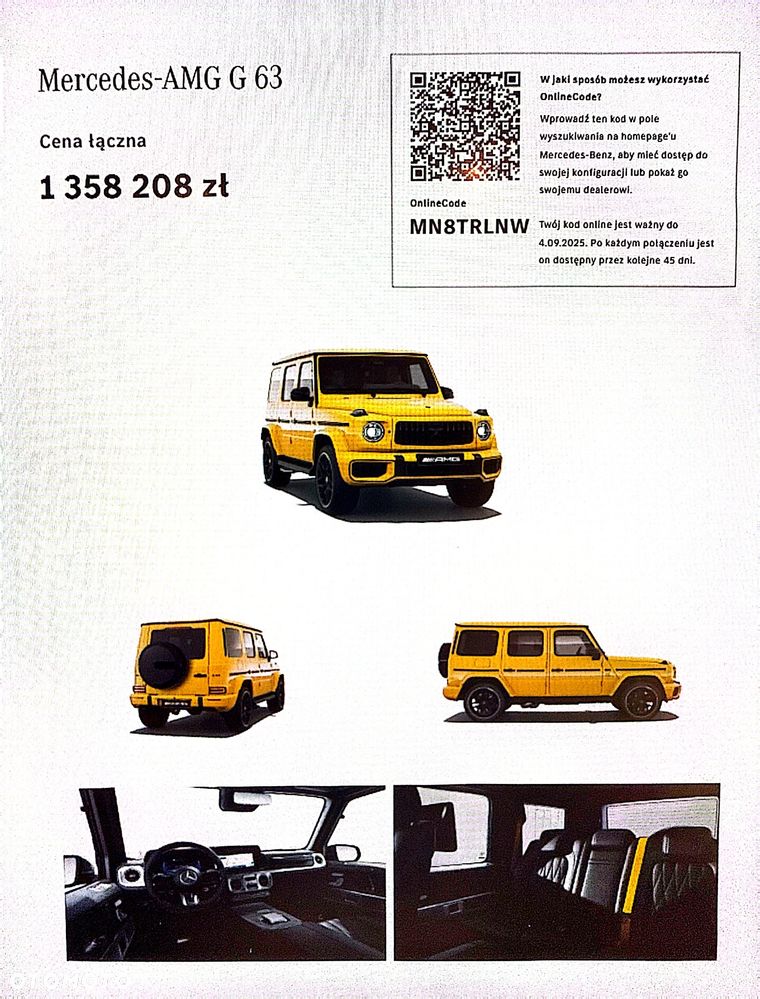 Mercedes-Benz Klasa G AMG 63
