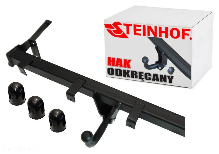 HAK HOLOWNICZY Z KULĄ ODKRĘCANĄ NA DWIE ŚRUBY do VW CADDY 3III 4 IV+MAXI 2004do20 - 1