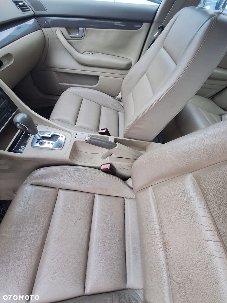 KPL. FOTELI, BOCZKI JASNA SKÓRA AUDI A4/ B6 SEDAN - EUROPA - 8