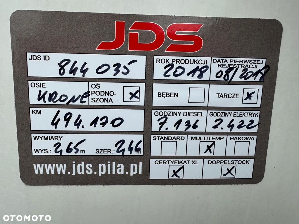 Krone Chłodnia ,Doppelstock,Multitemp. Carrier Vector 1950Mt - 35