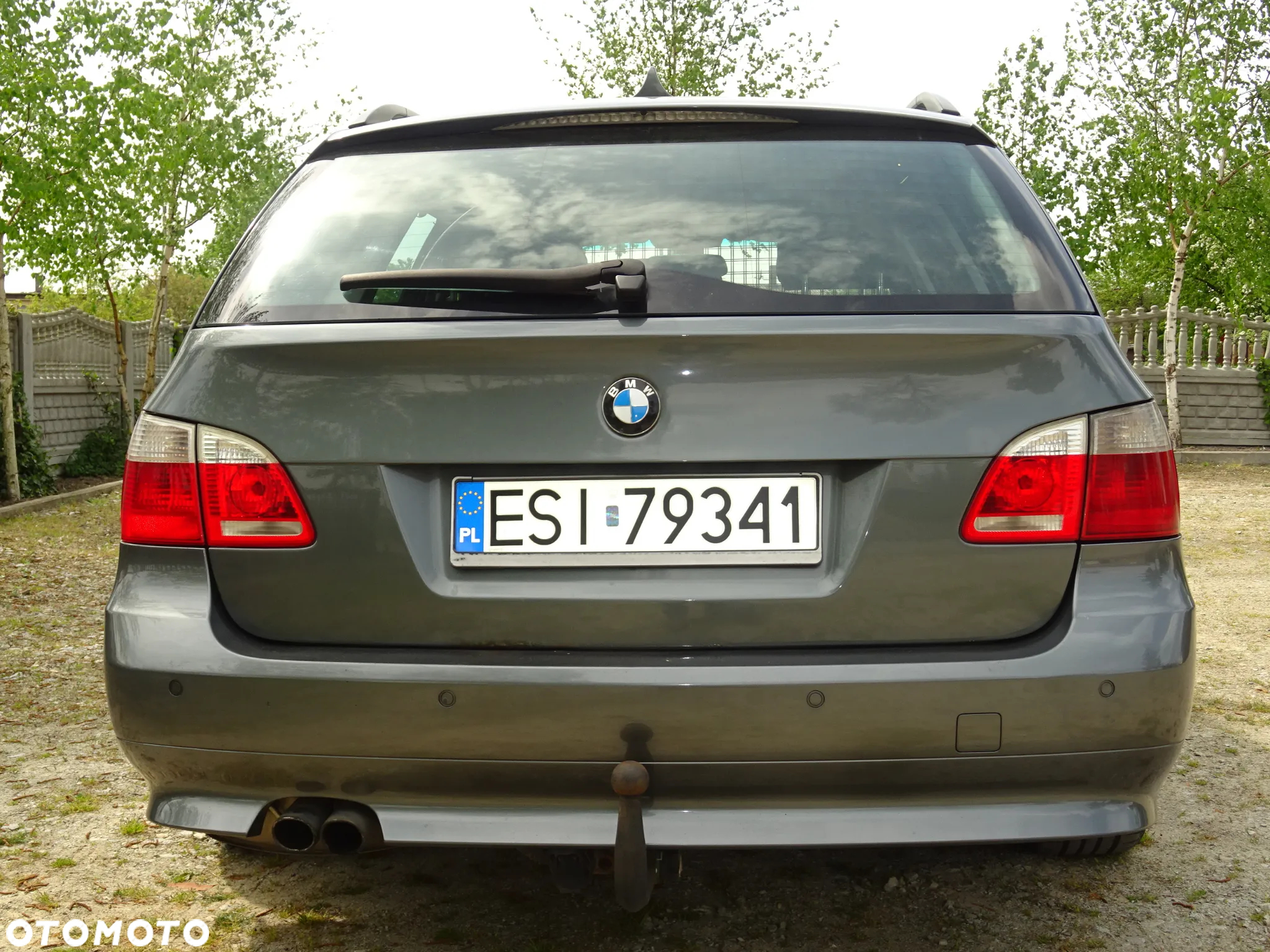 BMW E61 TITANGRAU II ZDERZAK TYŁ TYLNY KOMPLETNY PDC BELKA ŚLIZGI - 13