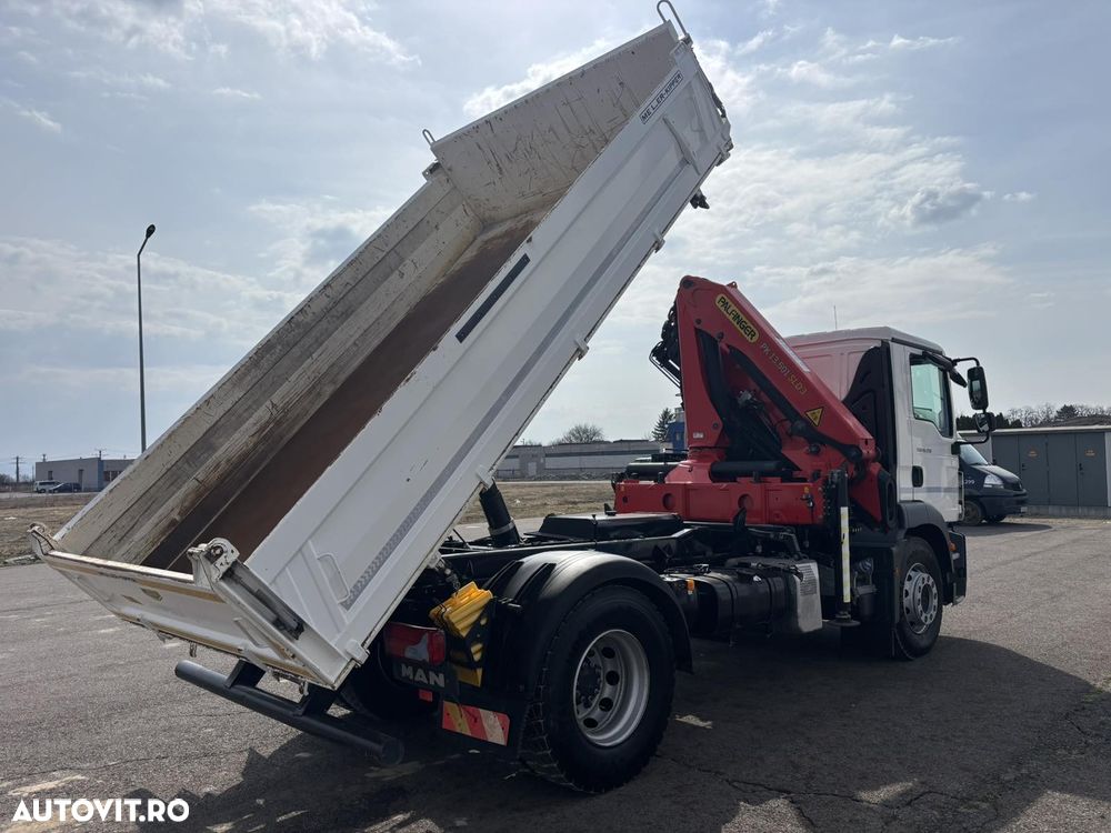 MAN TGM 18.250, Palfinger PK 13.501, an 2020, 16.000 km, bascula Meiller trilateral - 7