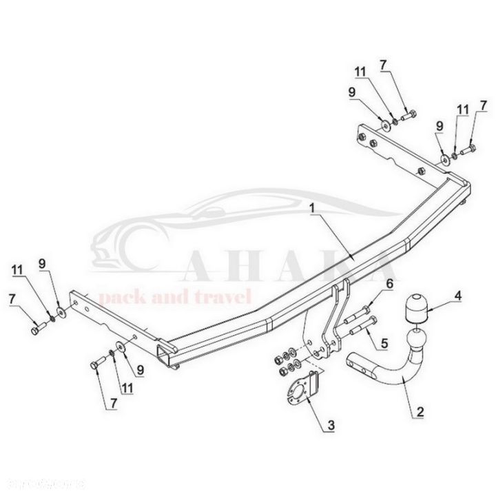 Hak Holowniczy Odkręcany Do Seat Leon Hatchback 2005-2012 - 3