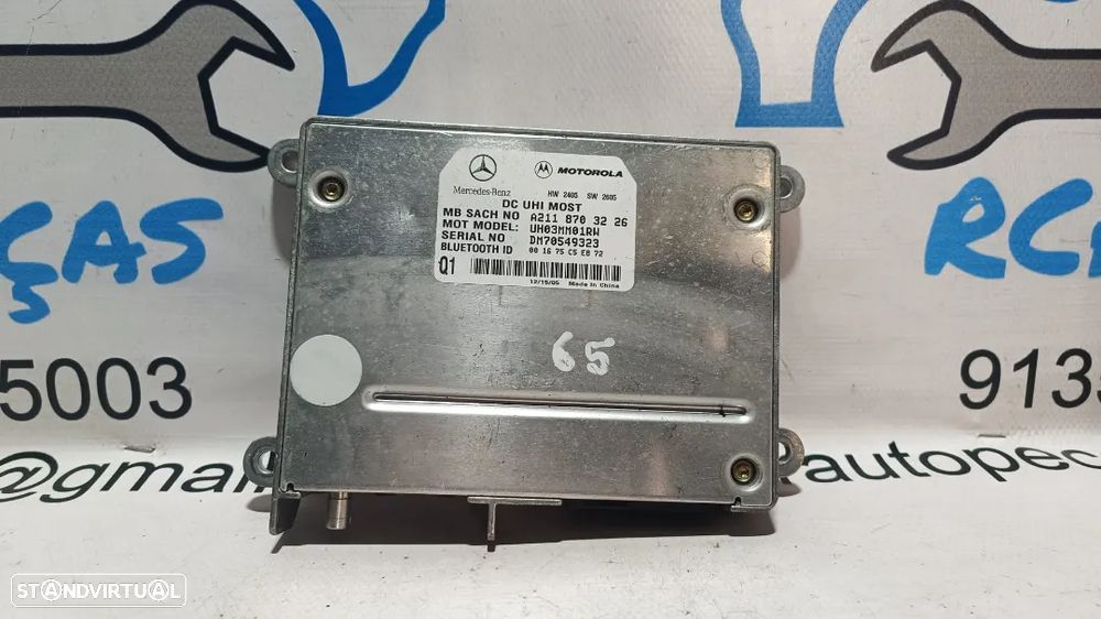 .CENTRALINA MODULO ELETRONICO BLUETOOTH TELEFONE MERCEDES BENZ CLASS C W203 A2118703226 2118703226 UH03MM01RW CLASS E W211 S W220 CLK C209 W209 ML W163 - 1