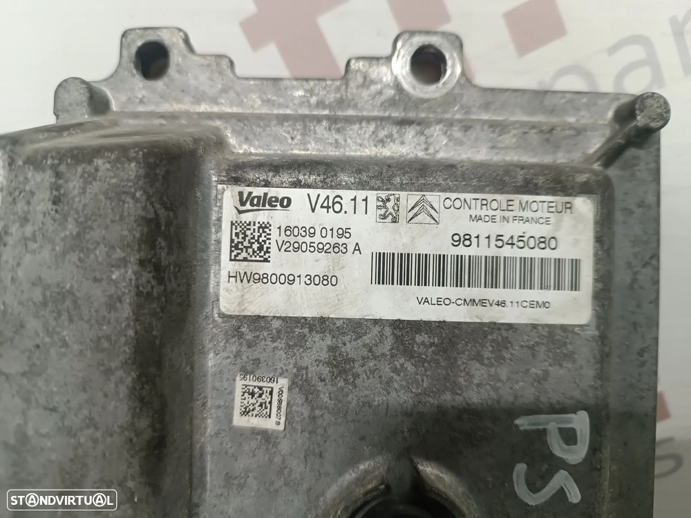 UNIDADE / CENTRALINA DO MOTOR PEUGEOT 208 / 2008 CITROEN C3 II 1.2VTI REF. 9811545080 9800913080 - 4