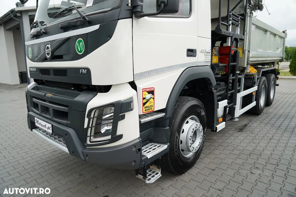 Volvo FMX 410 / 6x4 / CAMION BASCULANTE + HDS PALFINGER 18002-EH A / HYDROBOARD / RADIO CONTROL / EURO 6 / - 12