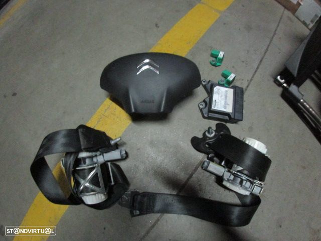 Kit Airbags 96710277ZD 9803832380 9666370880 34157700A 34157696A CITROEN C3   2 A51 FASE 2 2013 1.6HDI 82CV 5P BRANCO PRETO - 15