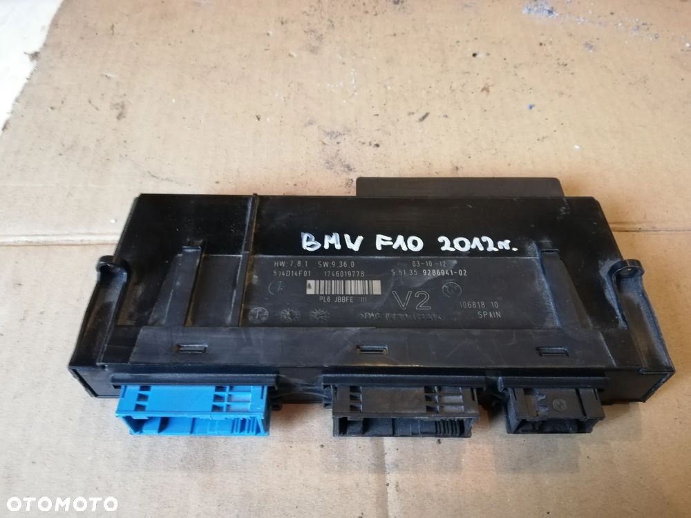 MODUŁ STEROWNIK KOMFORTU 9286941 BMW 5 F10 F11 - 1
