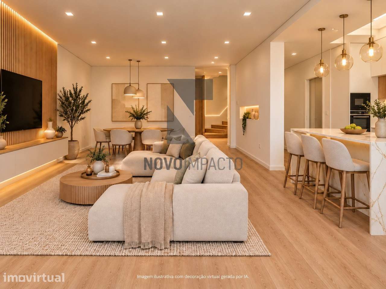 Moradia Térrea T4 Nova com Piscina e Garagem | Sarilhos Grandes - Grande imagem: 4/60