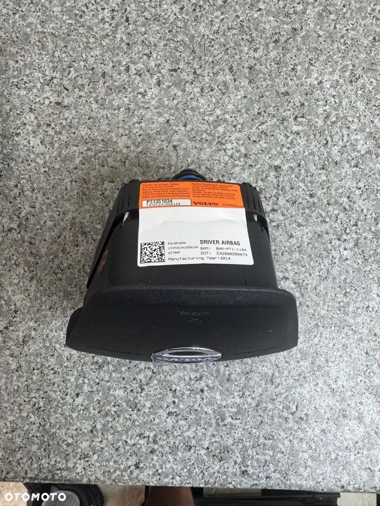 poduszka airbag kierowcy volvo v60 s60 ii 2013-2018 31351034 oryginał - 10