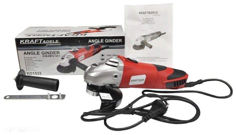Szlifierka kątowa sieciowe KraftDele 900 W 230 V 125mm - 3
