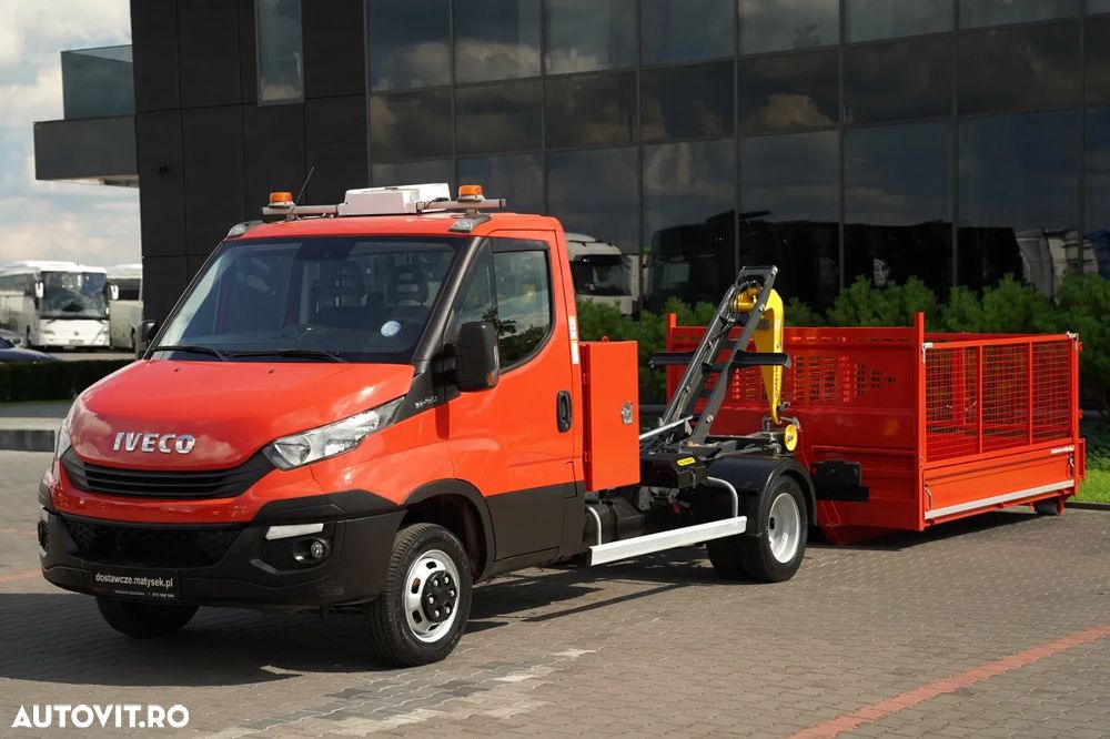 Iveco DAILY 35-150 / PALFINGER CITY 23 MPA CU CARLIG / CUTIE DE VITEZE 3.1 M / PTO / DUBLU / MANUAL / IMPORTAT / - 14