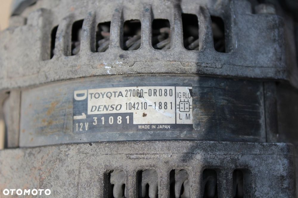 ALTERNATOR AVENSIS T27 2.0 D4D 1AD 27060-0R080 - 7