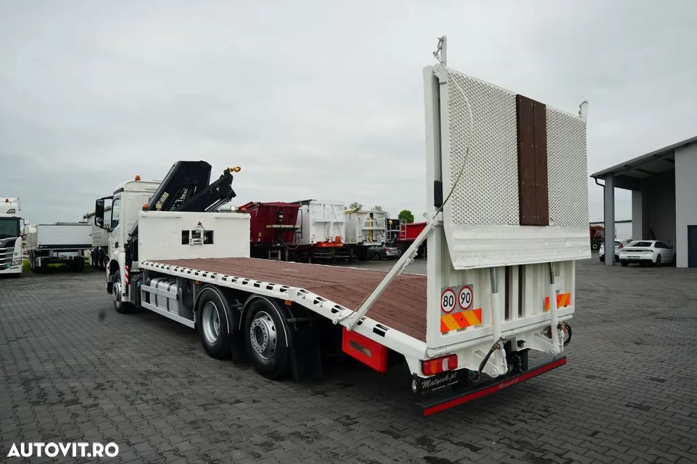 Mercedes-Benz AROCS 2533/ 6X2 / REMORCA AUTO + HIAB 188 B-2 HGV / COMANDE HIDRAULICE / TROLIU / PUNȚĂ RIDICATĂ - 8