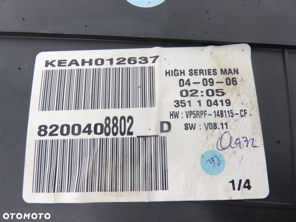 LICZNIK RENAULT MEGANE II 1.5 dCi 8200408802 35110419 - 3