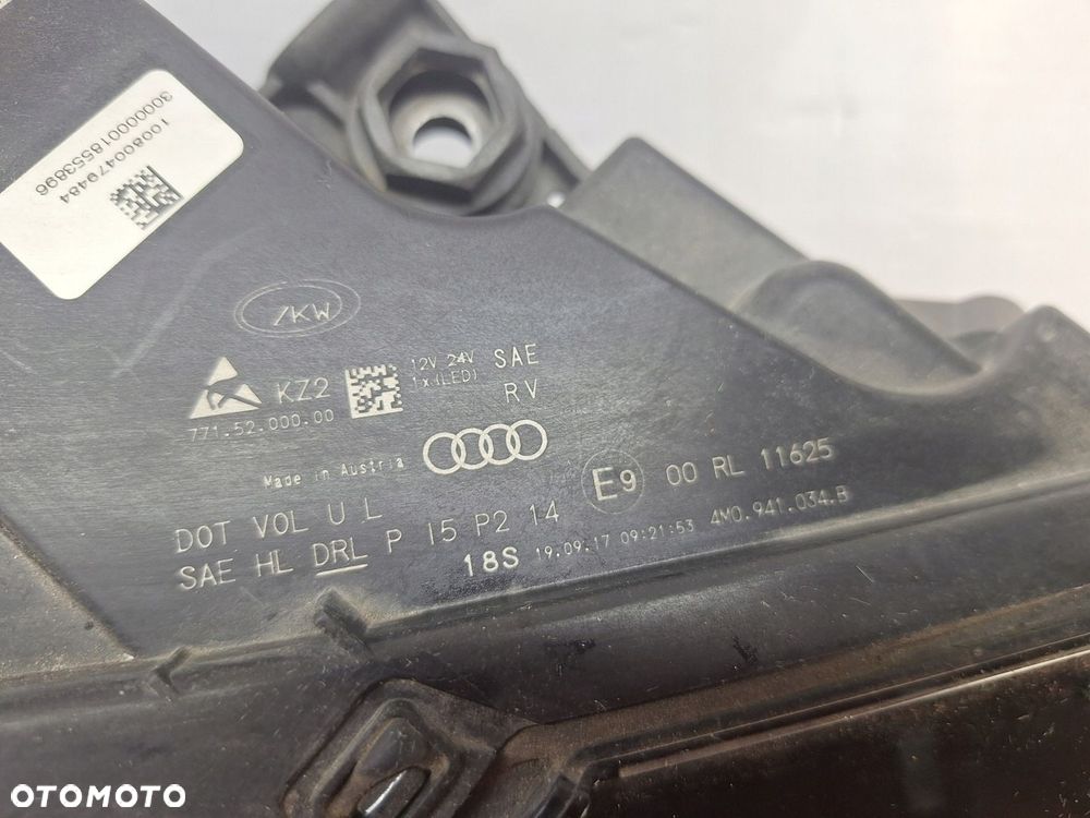 REFLEKTOR LAMPA FULL LED AUDI Q7 4M 2014-2019 PRZED LIFTEM OE LIFTINGIEM - 4