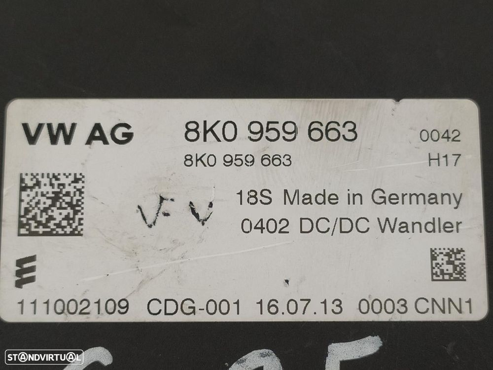 MODULO ELECTRONICO AUDI Q5 2013 -8K0959663D - 2