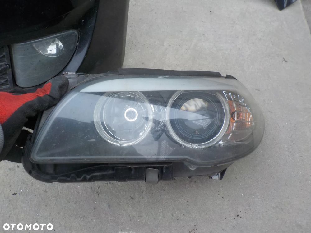BMW SERIA 5 F10 KOMPLETNY PRZÓD MASKA ZDERZAK BŁOTNIK LAMPY PAS PRZEDNI KOLOR BLACK SAPPHIRE METALLIC - 10