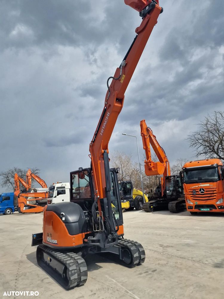 Hitachi ZX65, 6,5tone, 2025, NOU, 66.900 EUR+Tva, PROMOTIE CUPLA RAPIDA+3 CUPE NOI, Aer cond, Inst picon, Ad sapare 4,5m, latime 2m, inaltime 2,55m, posibilitate leasing 5 ani, SUPER PRET 66.900 EUR+Tva - 32