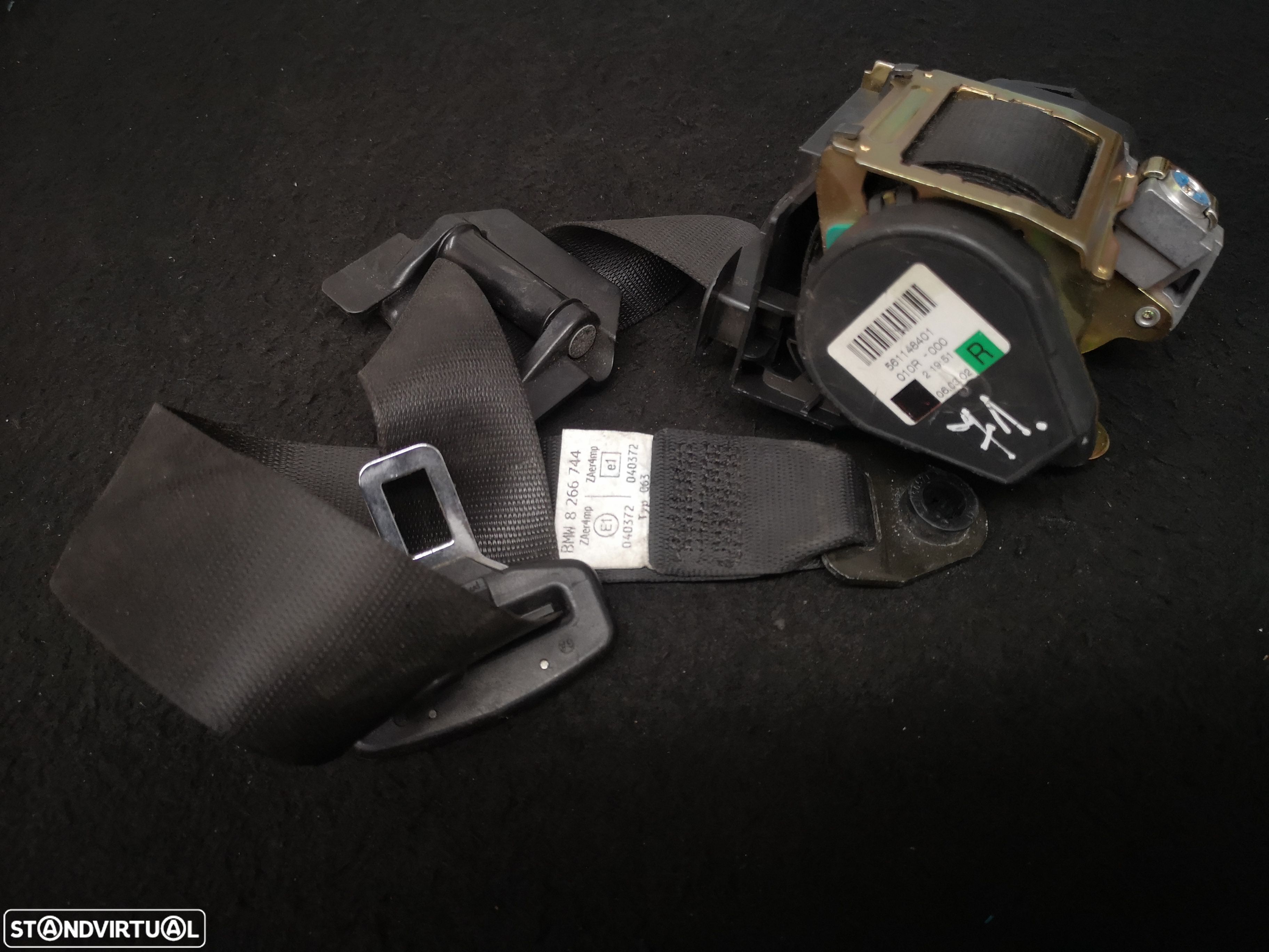 Cinto de Segurança frente direita  BMW7 E65 E66 2002-2008 (2x no estoque) - 1