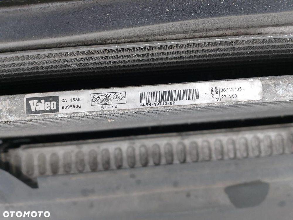 ZESTAW CHŁODNIC WODA KLIMA INTELCOOLER WENTYLATOR VOLVO V50 4N5H-19710-BD - 4