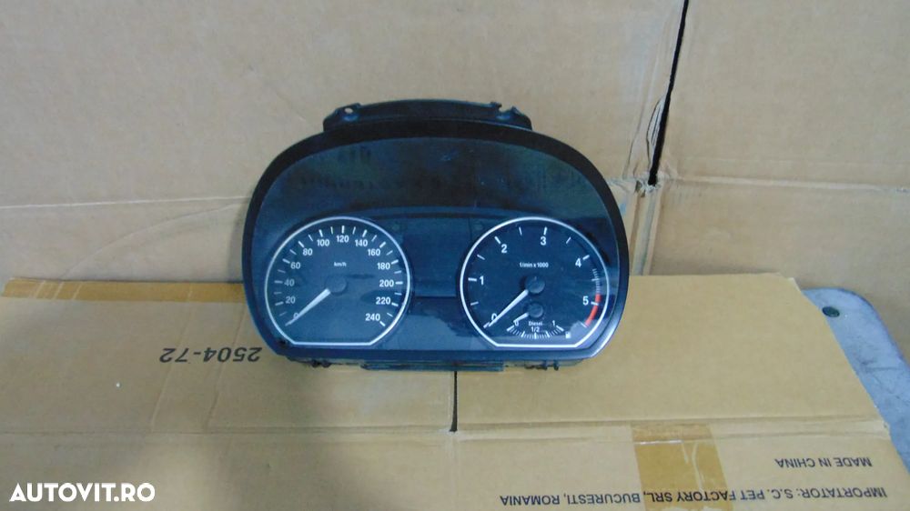 Ceas de bord-vitezometru BMW Seria 1 E87 2.0 Diesel an 2007 cod 9166821-02 - 1