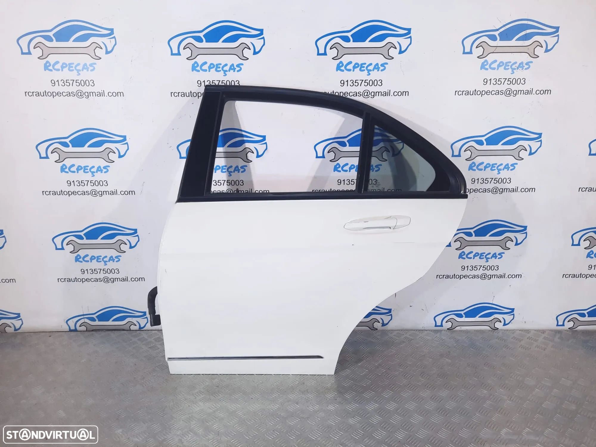 .PORTA TRASEIRA TRÁS ESQUERDA MERCEDES-BENZ C CLASS W204 SEDAN CARRO A2047300105 2047300105 QUARTELAS MOTOR PUXADOR VIDRO - 1