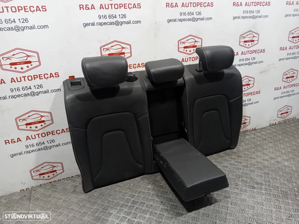 Conjunto Bancos Frente Frontal Trás Traseiro Audi A4 B8 S-Line Carro Sedan em Pele e Tecido Original - 13