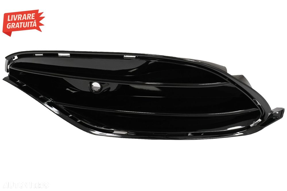 Grile Laterale Bara Fata Negru Lucios Mercedes CLA W117 C117 Facelift (2016-2018) - livrare gratuita - 6