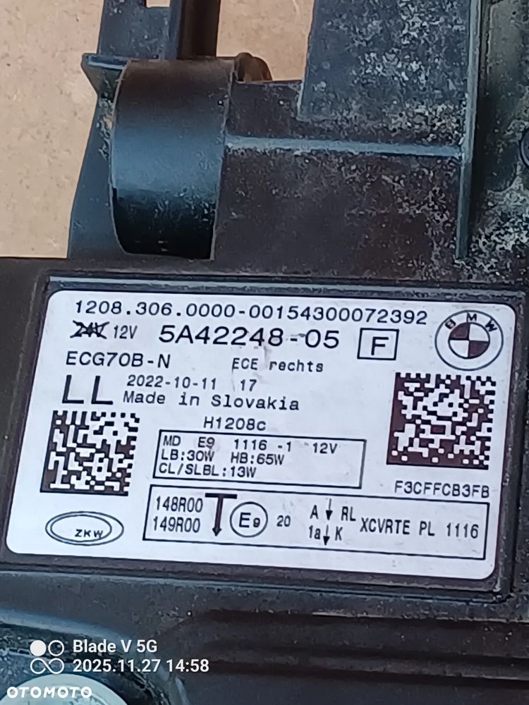 Lampa Prawa BMW 2 U6 Full Led Adaptive Tourer - 6